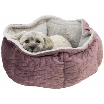 Trixie Bett Estelle Samt-Optik ø 50 Cm Beere/ Grau 8 Trixie Bett Estelle Samt-Optik ø 50 Cm Beere/ Grau - Image 6