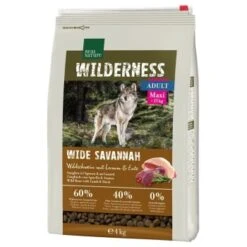 REAL NATURE WILDERNESS Maxi Adult Wide Savannah Mit Wildschwein, Lamm & Ente 4 Kg