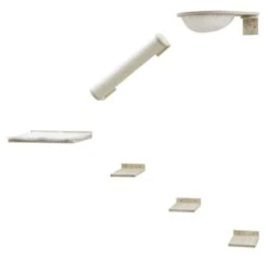 Kerbl Kletterwand Rocky | Natur/Weiss | Für Katzen