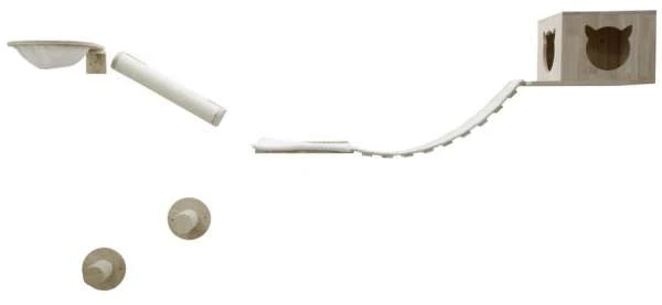 Kerbl Kletterwand Anden | Natur/Weiss | Für Katzen 3 Kerbl Kletterwand Anden | Natur/Weiss | Für Katzen