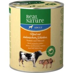 REAL NATURE Adult Rind Mit Ital. Schinken 6x800 G