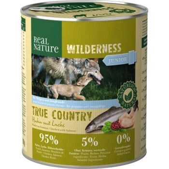 REAL NATURE WILDERNESS Junior True Country Huhn & Lachs 6x800 G 3 REAL NATURE WILDERNESS Junior True Country Huhn & Lachs 6x800 G
