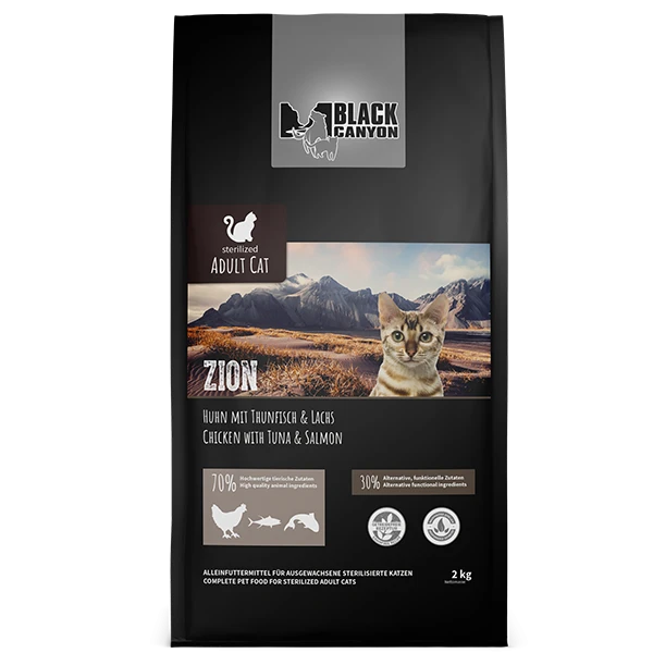 BLACK CANYON® ZION - Adult Sterilized | Mit Huhn, Thunfisch & Lachs | Katzenfutter 3 BLACK CANYON® ZION - Adult Sterilized | Mit Huhn, Thunfisch & Lachs | Katzenfutter