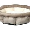 Trixie Bett LEONA | ø 45 Cm | Braun-creme | Hunde- Und Katzenbett -Heimtierbedarf Geschäft Bett Leona rund 45 cm braun creme 600x600