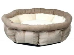 Trixie Bett LEONA | ø 45 Cm | Braun-creme | Hunde- Und Katzenbett