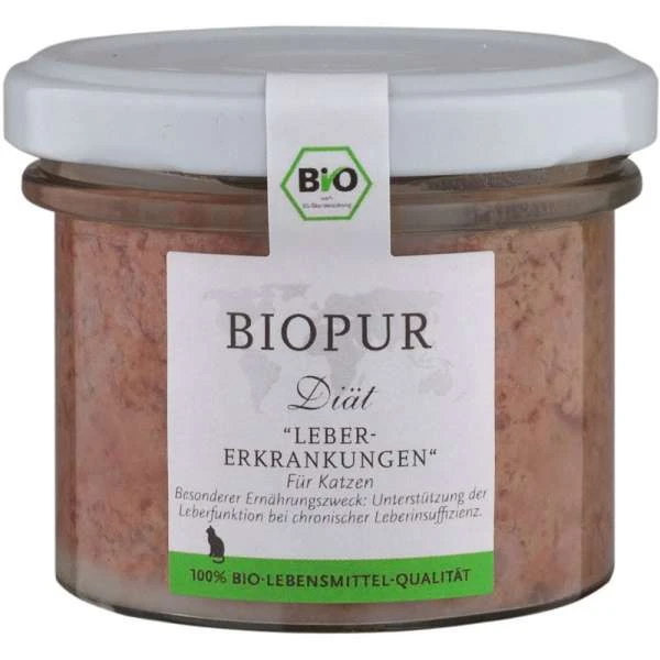 BIOPUR Cat | Diät | Bei Lebererkrankungen | 6x100g Katzenfutter Im Glas 3 BIOPUR Cat | Diät | Bei Lebererkrankungen | 6x100g Katzenfutter Im Glas