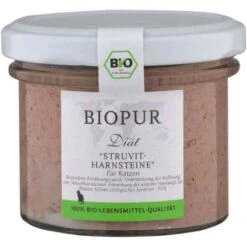 BIOPUR Cat | Diät | Bei Struvit-Harnsteinen | 6x100g Katzenfutter Im Glas