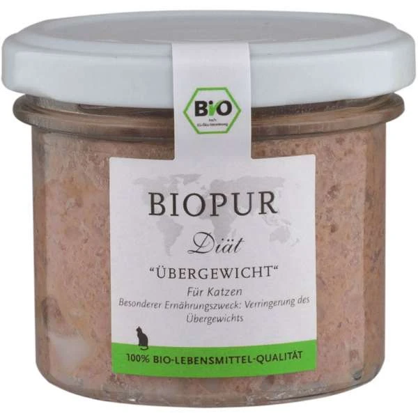 BIOPUR Cat | Diät | Bei Übergewicht | 6x100g Katzenfutter Im Glas 3 BIOPUR Cat | Diät | Bei Übergewicht | 6x100g Katzenfutter Im Glas