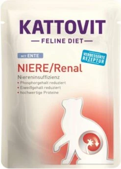 Kattovit Niere/Renal | Mit Ente | 24x85g Katzenfutter
