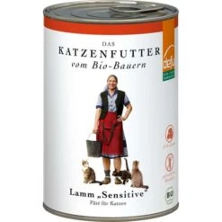 Defu Sensitive | Mit Bio-Lamm, Kartoffeln & Lichtwurzel | Gluten & Getreidefrei | 6x Katzenfutter