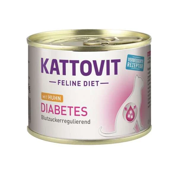 Kattovit Diabetes | Mit Huhn | 12x185g Katzenfutter 3 Kattovit Diabetes | Mit Huhn | 12x185g Katzenfutter
