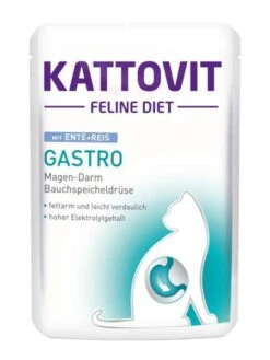 Kattovit Gastro | Mit Ente & Reis | 24x85g Katzenfutter