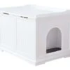 Trixie Katzenhaus XL | Weiß -Heimtierbedarf Geschäft Katzenhaus XL lackiert 40233 600x600