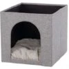 Trixie Kuschelhöhle Ella | Grau -Heimtierbedarf Geschäft Kuschelhoehle Ella grau Webstoff 44087 600x600