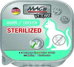 MACs Cat Vetcare | Sterilized | Mit Huhn | 16x100g Katzenfutter