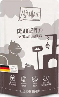 Mjamjam | Mit Pferd Pur | 12x 125 G Katzenfutter