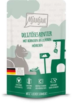 Mjamjam | Mit Rentier, Hühnchen & Mörchen | 12x 125 G Katzenfutter