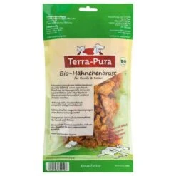 Terra-Pura Bio Hähnchenbrust Getrocknet | 200g Hundesnacks
