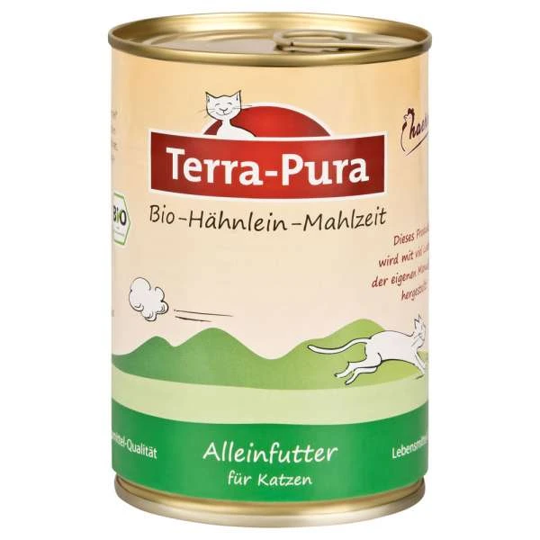 Terra-Pura Cat | Bio-Hähnlein Mahlzeit | Glutenfreies Katzenfutter 3 Terra-Pura Cat | Bio-Hähnlein Mahlzeit | Glutenfreies Katzenfutter