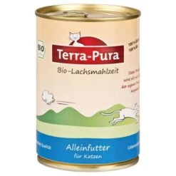 Terra-Pura Cat | Bio-Lachsmahlzeit | Glutenfrei