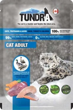 Tundra Cat | Mit Ente, Truthahn & Lachs | 16x 85 G Pouch Katzenfutter