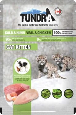 Tundra Cat Kitten | Mit Kalb & Huhn | 16x 85 G Pouch Katzenfutter