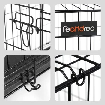 FEANDREA Hundekäfig Mit Trennwand 4 FEANDREA Hundekäfig Mit Trennwand - Image 2