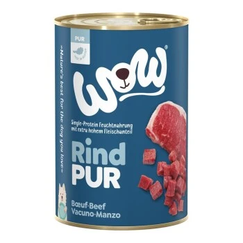 WOW Pur Adult 6x400g Rind 3 WOW Pur Adult 6x400g Rind