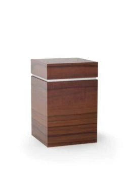 Tierurne Holz | Hochwertige Laminatoberfläche | Mit Mattiertem Silberstreifen